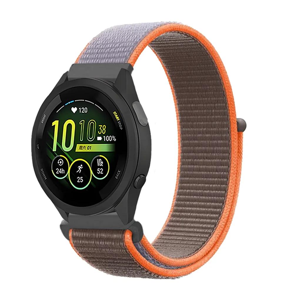 20mm 22mm Pletený nylonový smyčkový řemínek pro Garmin Forerunner 165 55 965 265 255 955 Venu 3 Náramek pro Garmin Active/Vivoactive 5