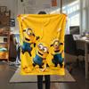 Minions Flannel Blanket, High quality Comfortable for All Seasons, Home Decor, Warmth and Comfort