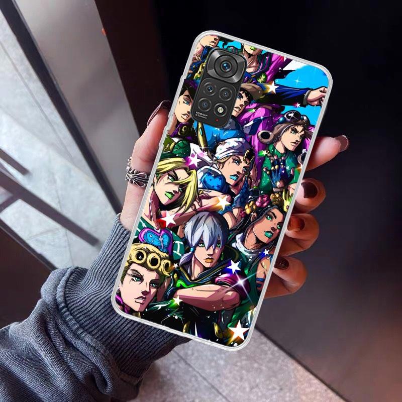 JoJo's Bizarre Adventure Hot Anime Phone Case For Xiaomi Poco X5 X6 X7 Pro F7 Ultra M7 Redmi 15C 15 13C 13 12C 12 10 10C 10A 9 9