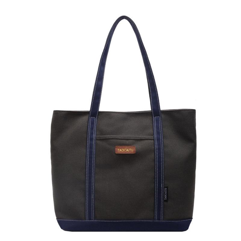 Canvas-Umhängetasche mit großem Fassungsvermögen, Damentasche, neue trendige Mode, lässige Studenten-Tragetasche