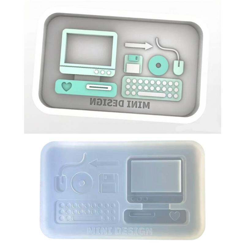 Food Grade Silicone Computer Accessory Mould For Epoxy Resin Soap And Candle Making