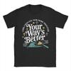 Dein Weg Besser Christliches Zitat Jesus Glaube Bibelvers T-Shirt Sommer Mode T-Shirts Herren Baumwolle Atmungsaktiv 6XL Kleidung