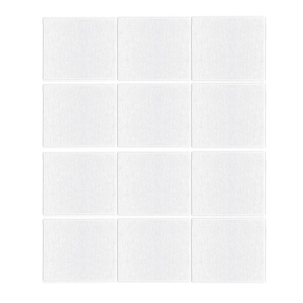 Pack of 12 Polyester Fiber Soundproof Wall Panels Wall Tiles Sound Absorbing Panels Suitable for Living Room Studios