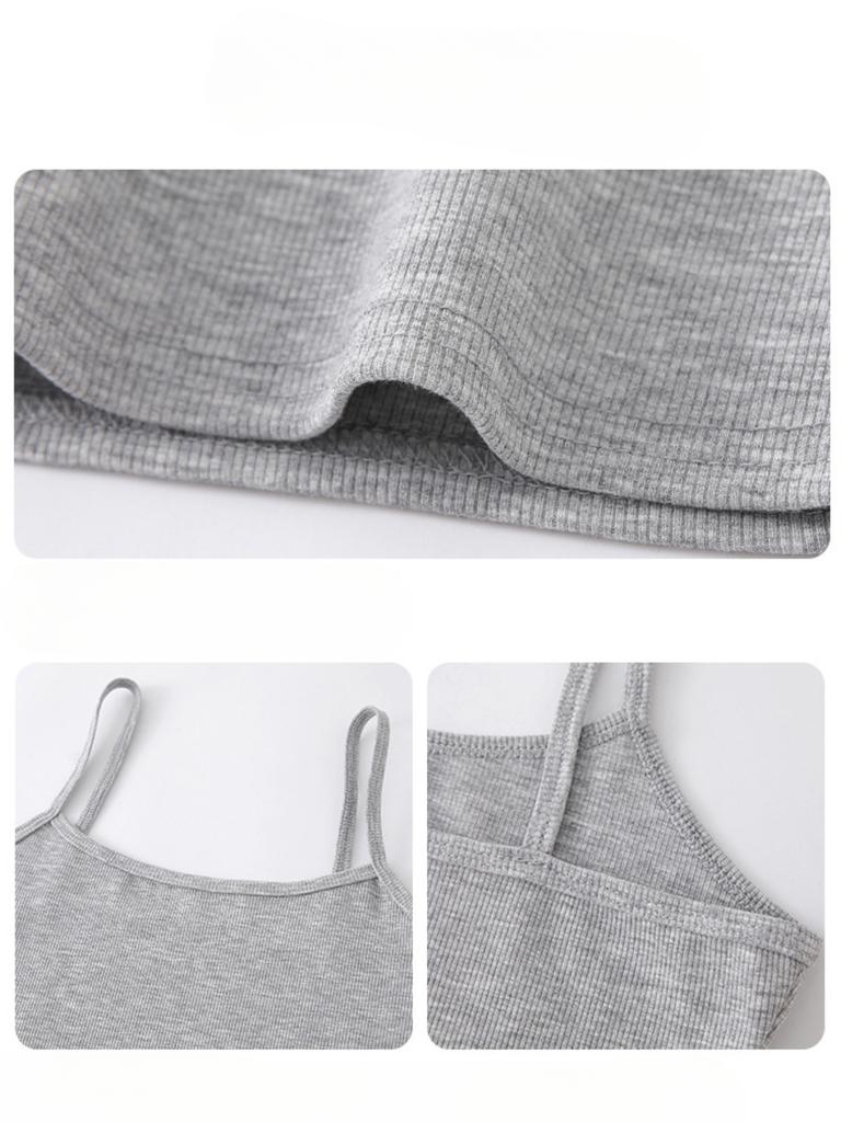 U Neck Knit Tank Top Straps Crop Tops Women Summer Camis Solid Color Yoga Camisole Fashion SportsTube Female Sleeveless Cropped Y2K Girl Clothes