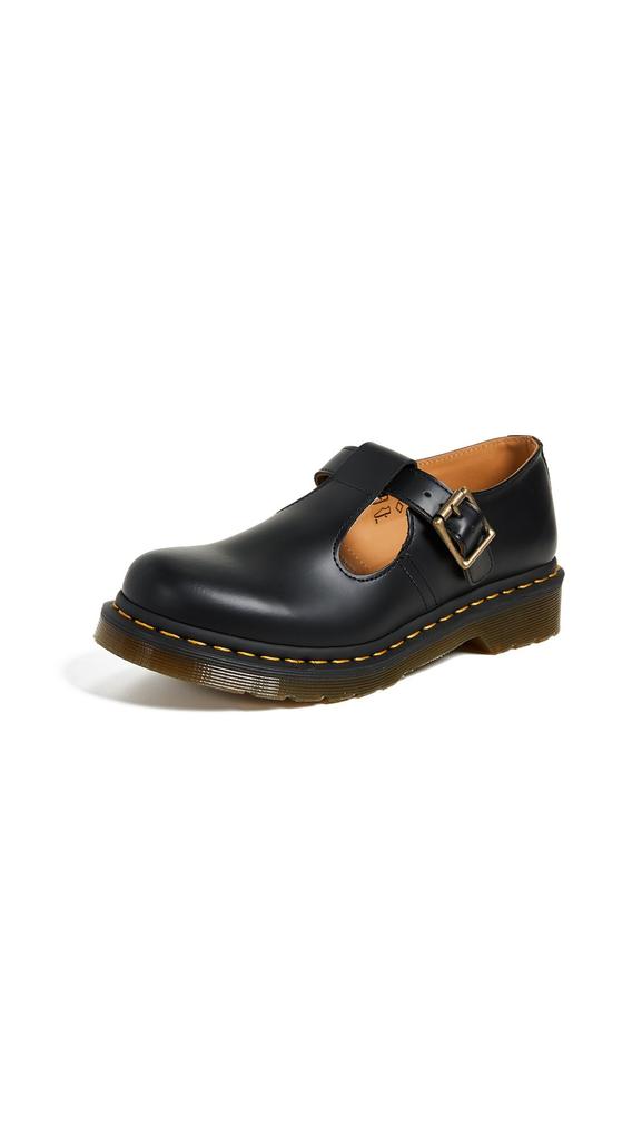 Řemínkové boty Polley Mary Jane Černé UK 4 [Dr. Martens] [CORE T-Bar Dámské (23 cm)
