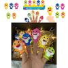 Cute Shark Finger Family Toy For Kids Plastic Material, Bag Packaging