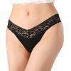 Cotton Lace Thongs for Women Sexy Seamless Low Waist Panties Ladies Breathable No Show Stretch Underwear