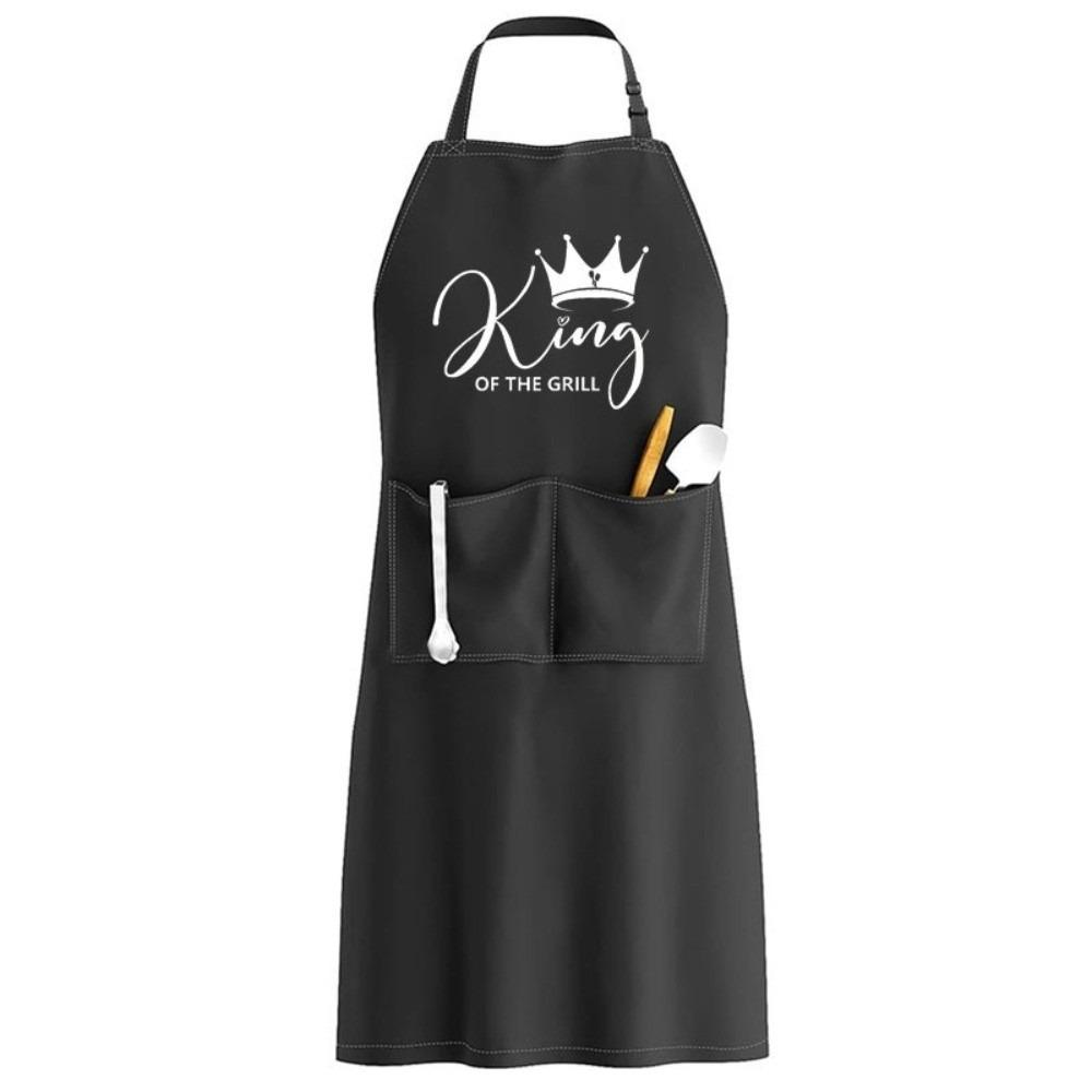 Polyester Home Kitchen Apron Letter Style Kitchen Accessories Nail Art Cafe Workwear Neck Adjustable Working Clothes