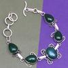 Green Onyx Gemstone Women's Gift For Her Silver Jewelry Bracelets 7-8 ''