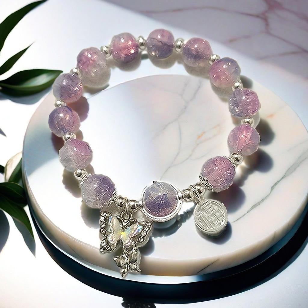 Daisy Popcorn Beaded Bracelet: Elegant Women's Hand Jewelry