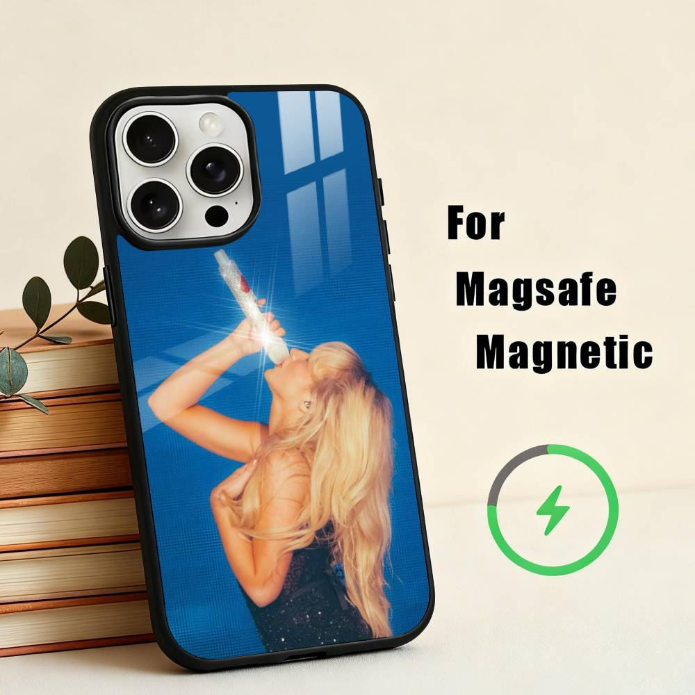 Coque de téléphone Singer S-Sabrina C-Carpenter Pour iPhone17,16,15,14,13,12,11 Plus,Pour Couverture de Charge sans Fil Magnétique