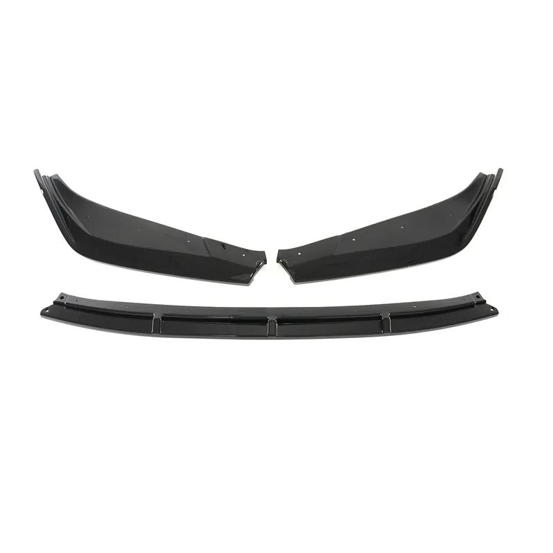 3PCS Front Bumper Lip For Lexus Is300 Is350 Is500 F-Sport 2021-2024 Spoiler Splitter Car Accessories Body Kit Glossy Black