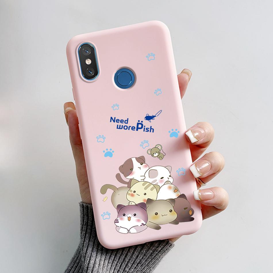 For Xiaomi Mi 8 6.21" Case Cute Bear Cartoon Cat Soft Silicone Shockproof Cover For Xiaomi Mi8 M1803E1A Bumper Phone Case Fundas