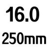 High-Speed Steel Parabolic Deep Hole Drill Bit, 250mm Long, 2-16mm Diameter, Straight Shank