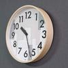Lemnos Wall Clock, Natural Wood Beige, KASUMI AWA19-11BG, Diameter 35.4cm