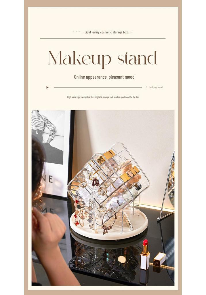High-End Multi-Layer Makeup and Skincare Organizer
