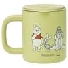 Skater Stainless Steel Mug with Lid, Vacuum Insulated, Double-Layered Wall, Disney Winnie the Pooh Design, Muted Colors, 330ml, STMG4N-A