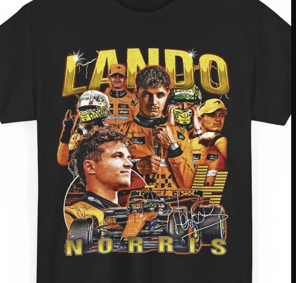 Lando Norris Summer Tops Tshirts for New in Tops and T-shirts Cotton Women Clothing Y2k Graphic Vintage