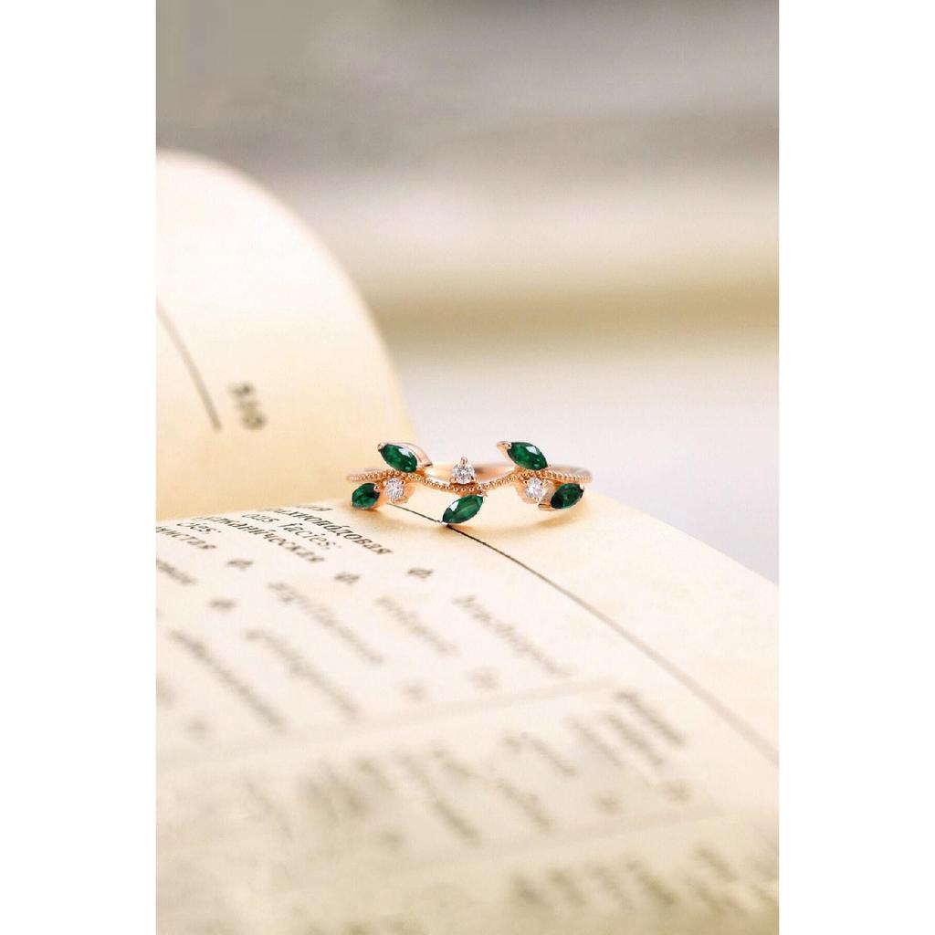 Verstellbarer Stone Ivy-Ring für Damen mit 14-Karat-Rosévergoldung