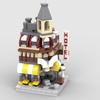 Compatible With Building Blocks MOC--103789 Mini City Street View Cafe Diy Assembled Building Block Model Toy