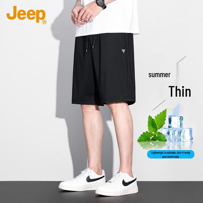 

JEEP Men s Ice Silk Straight-Leg Casual Shorts XL