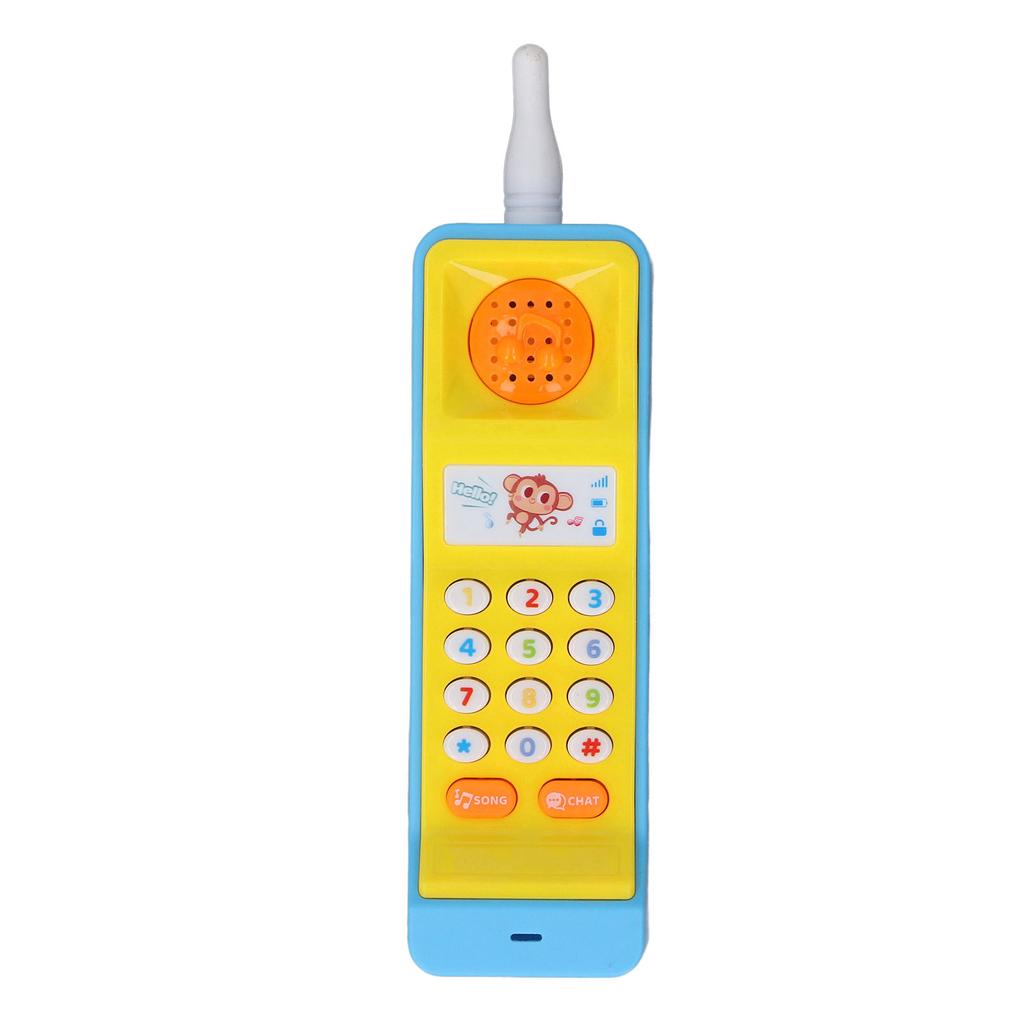 Baby Cell Phone Toy Educational Musical Toy Simulation Retro Light Up Learning Play Cell Phone for B