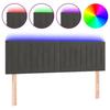 VidaXL LED Headboard Bedroom Furniture Double Bed Accessory Head of Bed Frame Interior Dark Grey 3121899