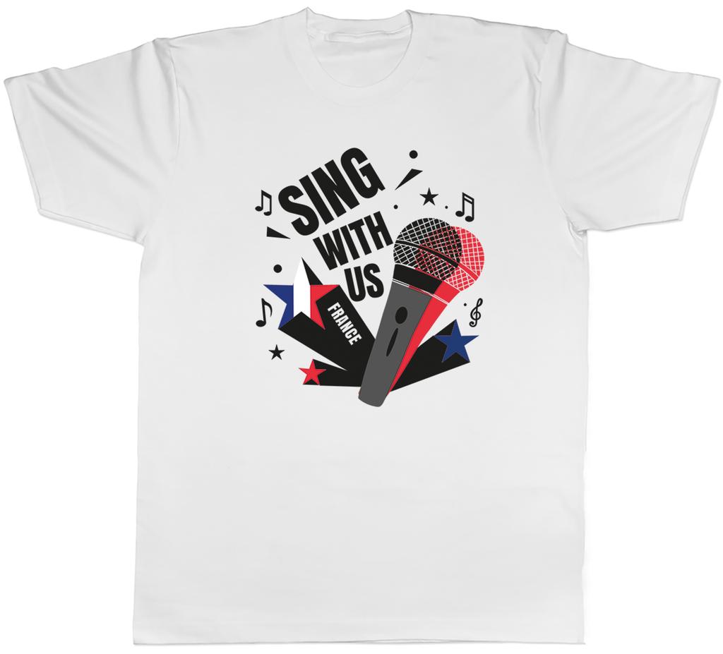 France Music Sing with us Note karaoke Unisexs TShirt Tee Gift Top