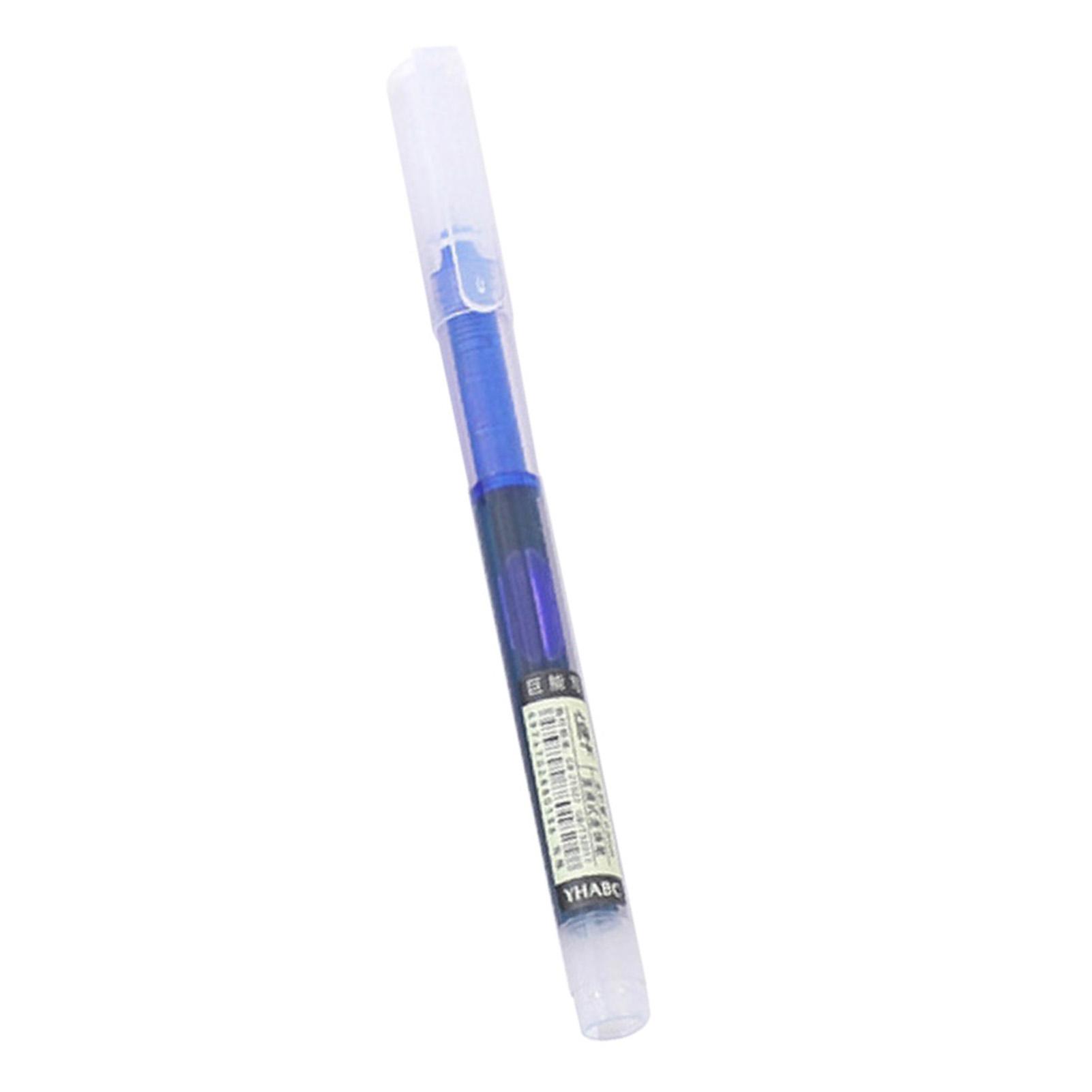 

1/12Pcs Straight Liquid Gel Pen Quick-drying, Large-capacity 0.5mm Black Blue Ink for Writing School Office Stationery Supplies As Shown