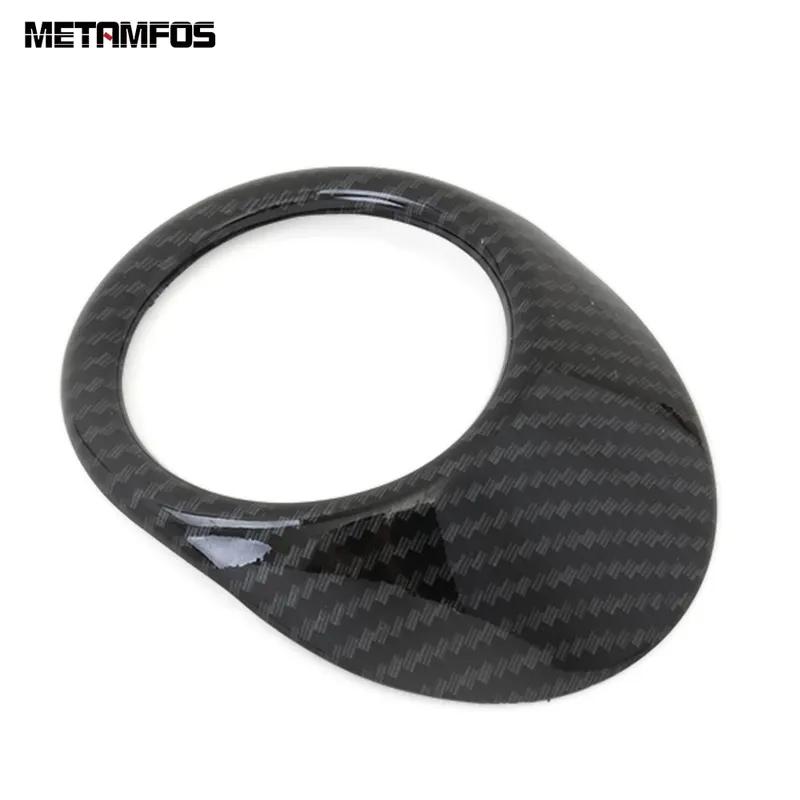 For Volkswagen VW T-Roc TROC 2018- 2024 2025 Carbon Fiber Head Light Lamp Adjustment Switch Cover Trim Interior Accessories