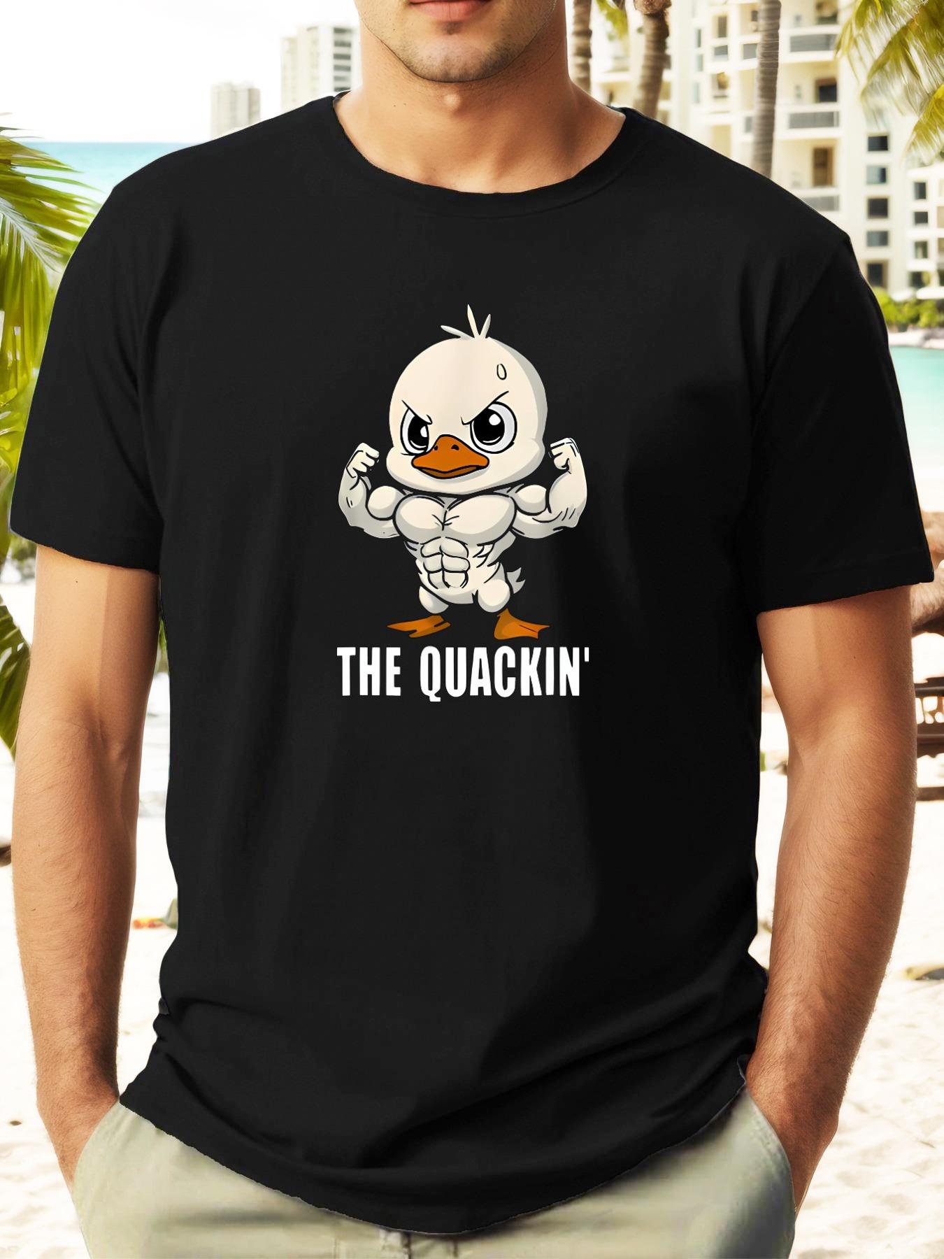 THE QUACKIN T-shirt - Olive Green Muscular Duck Graphic Tee XXXL