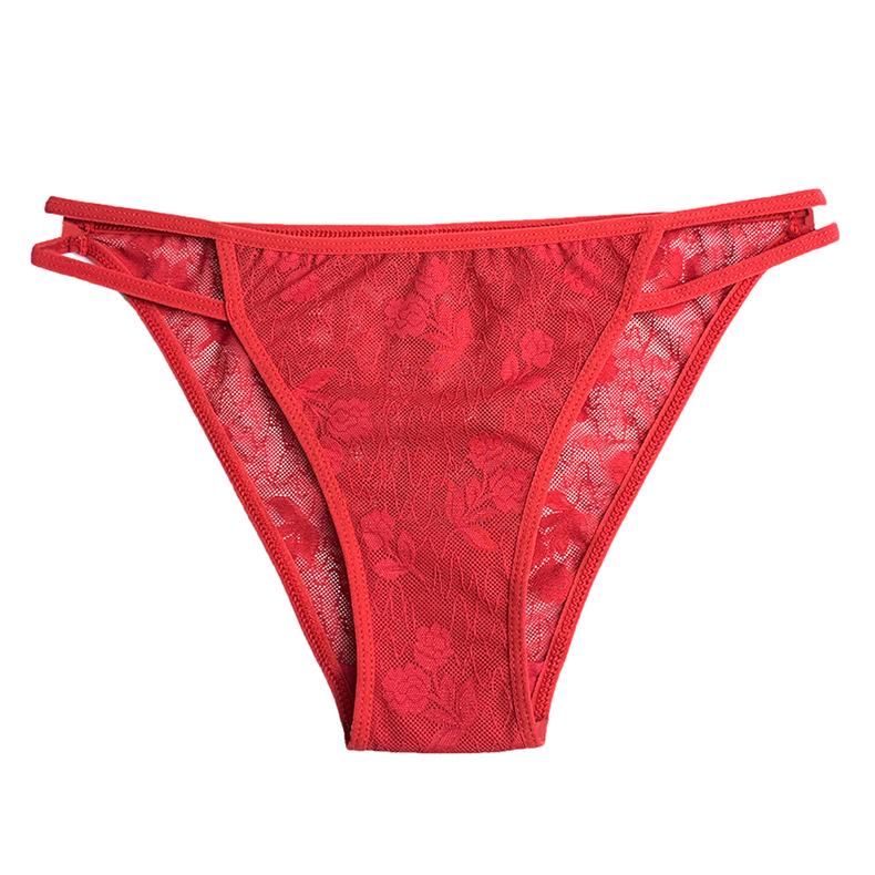 Big Yards Ms Summer New Interest Sexy Lace Double Fine with Pure Color Perfect Waist Briefs