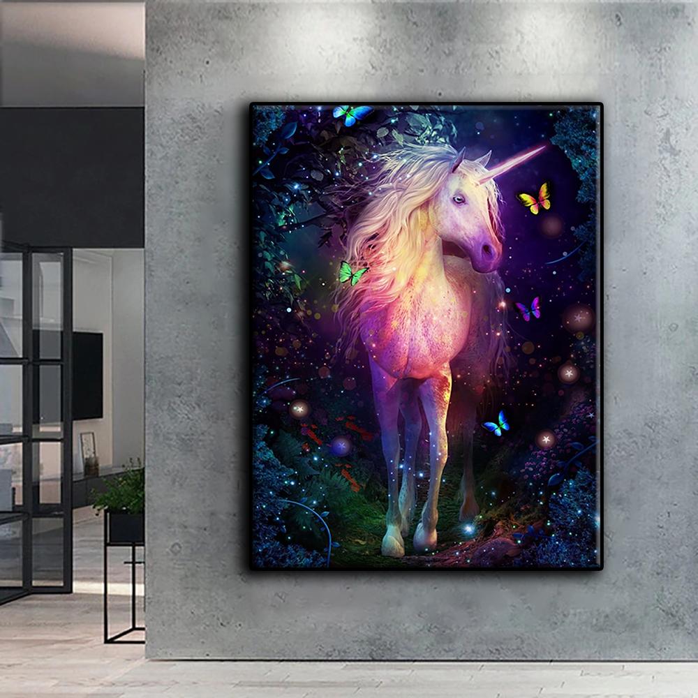 5D Diy Diamond Painting Animal Horse  Cross Stitch Full Diamond Embroidery Mosaic