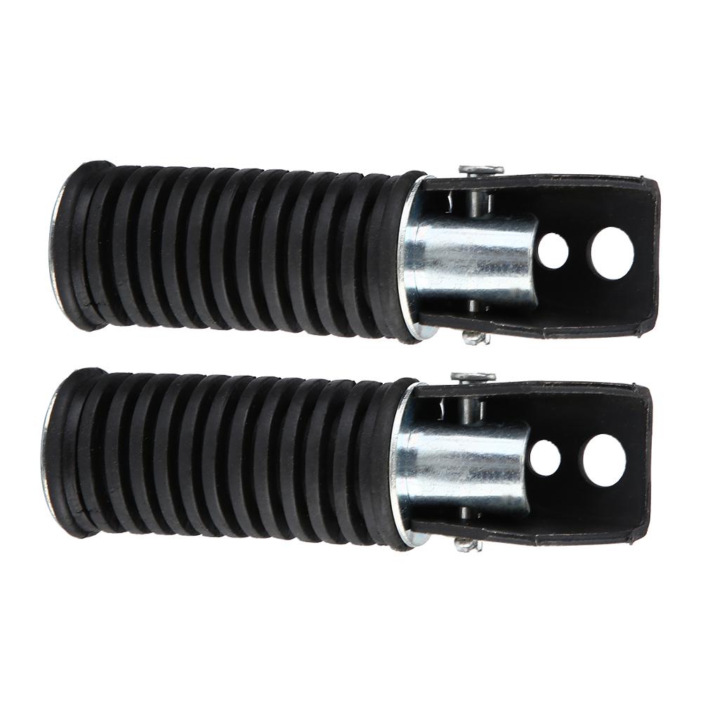 Pair of Motorcycle Rear Passenger Foot Pegs Pedal Footrest for Suzuki GN125 QJ25 GS125 GT125 5