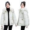 Anti-season thickened cotton-padded clothes women's short loose ins Hong Kong style down cotton-padded clothes student cotton-padded jacket new year