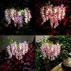 Creative Garden Floor Lamp Realistic Landscape Lawn Lamp Solar Wisteria Flower Lamp  House