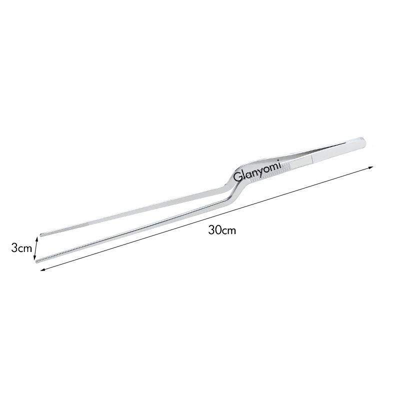 

Colorful 6/8/12-Inch Kitchen Tongs, Stainless Steel Culinary Precision Tweezer BBQ Tongs - Food Styling Baking Decor