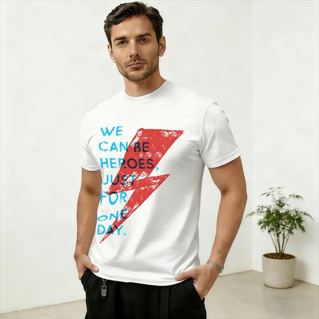 DDavids Bowieee Aliens Cat Phrase T Shirt Unisex 100 Cotton Novelty TShirts Crewneck Tees Short Sleeve Tops Unique