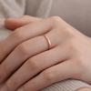 2MM Dünne Ringe Langlebige Titanstahlringe Punk Stapelbare Schlichte Bandringe Midi Ring