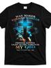 Way Maker Miracle Worker Jesus Lion Graphic ChristianInspirational Scripture Design100 Cotton Oneck Printed Mens Tshirt