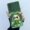 Shockproof Matte Case For Samsung Galaxy A32 A52 A52S A72 M52 5G Lovely Cartoon Liquid Silicone Camera Protective Bumper Cover