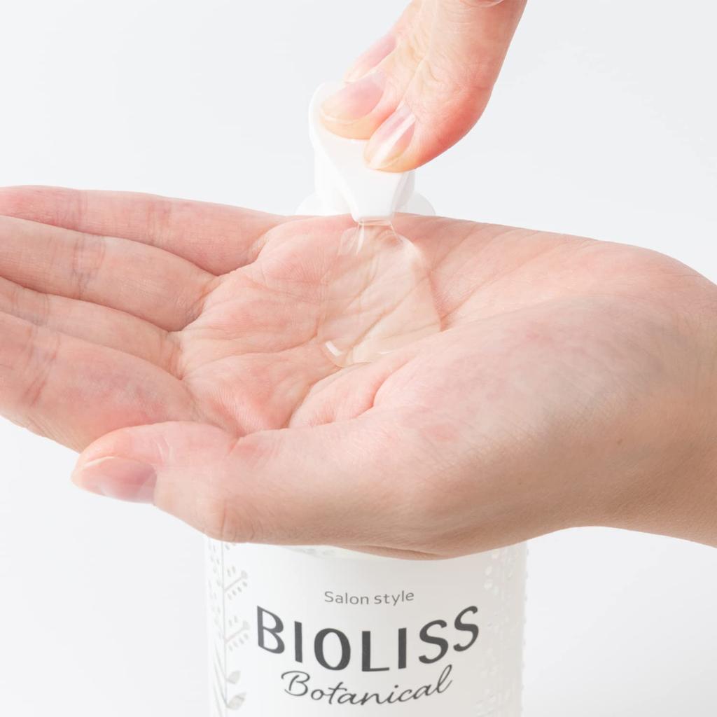 SALON STYLE KOSE Bioliss Botanical Shampoo Large Capacity 680mL to Two Scalp Bonus Included (Smooth & Sleek) Refill, (Equivalent Regular-Size