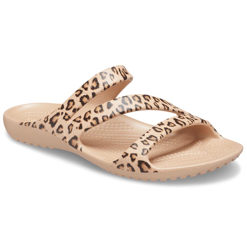 Crocs Kadee II Outdoor Slippers Women's Leopard Print