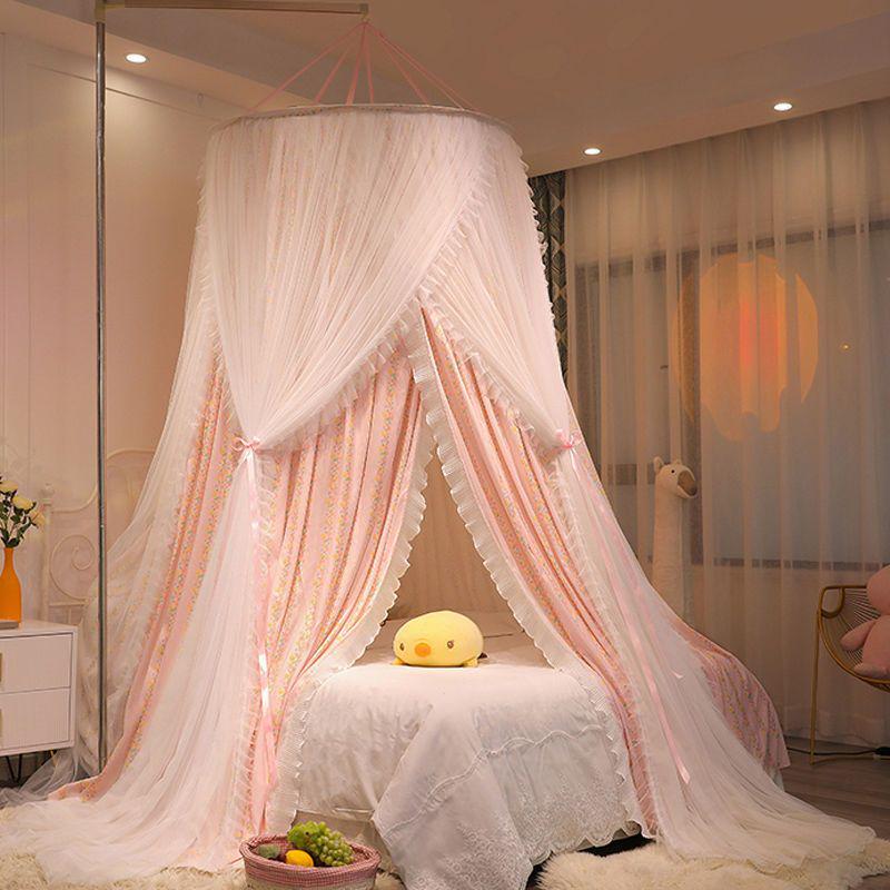 Princess Style Hanging Mosquito Net: Dustproof, Light-Blocking Dome Bed Canopy, Easy Installation