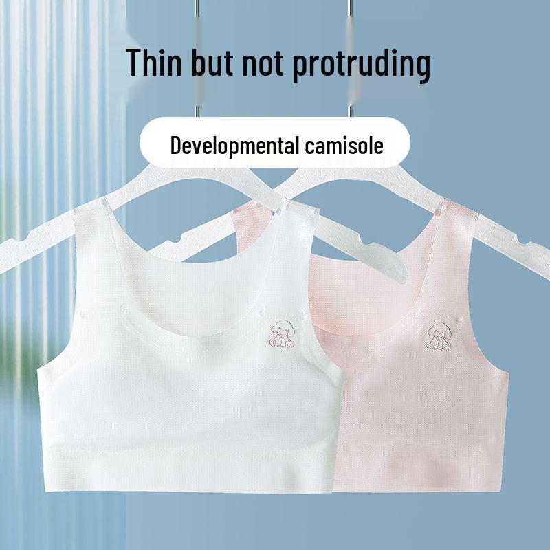 Girls' Seamless Tank Top - Comfortable & Breathable for Ages 7-12