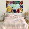 Sesame Street Cartoon Cartoon Tapestry Home Decoration Hippie Bohemian Decoration Divination Home Decor Bedroom Tapestry