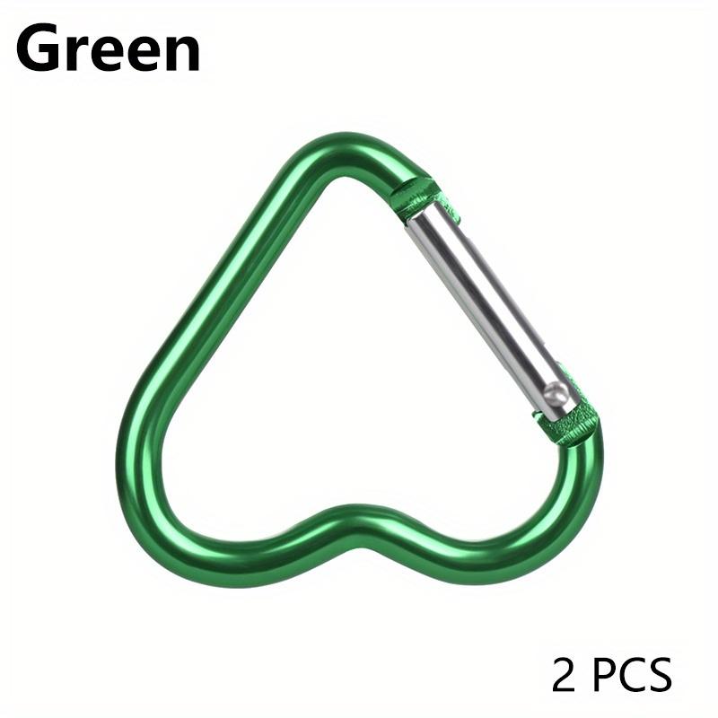 2pcs New Heart Shaped Carabiner Hook Ring Keychain Keyrings Hook DIY Jewelry Making Supplies Connector Buckles Accessories