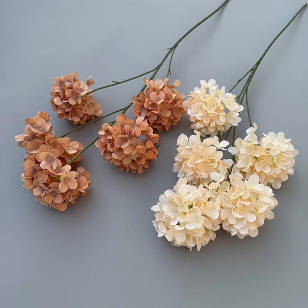 5 Köpfe Künstliche Hortensienblüten Schneeball-Viburnum Fake Blumendekoration Hochzeitsdekoration