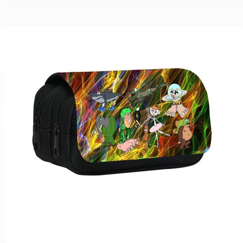 

Funny Italian Brainrot Cosmetic Case Cartoon Pencil Box Tralalerotralala Bombardiro Crocodilo Tung Tung Sahur Pen Holder Case as picture