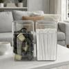 Large Capacity Straw Storage Box Transparent Disposable Cutlery Storage Box  Entrance